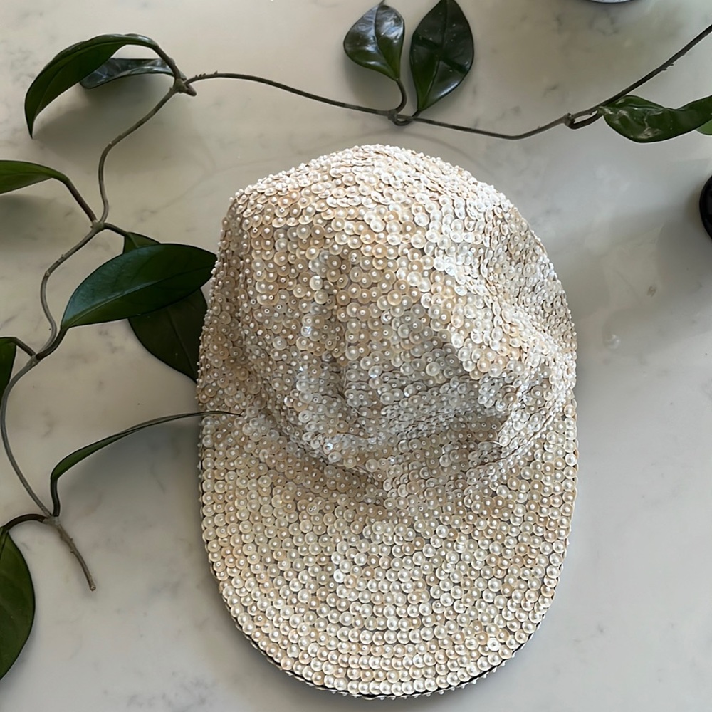 VINTAGE sequin hat 🧢